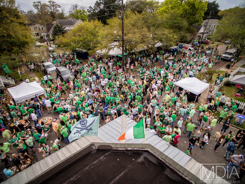 St. Patrick’s Day crowd surrounding Callaghan’s